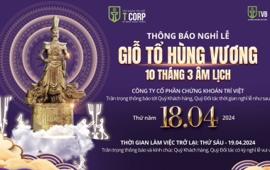 THÔNG BÁO LỊCH NGHỈ LỄ GIỖ TỔ HÙNG VƯƠNG 2024